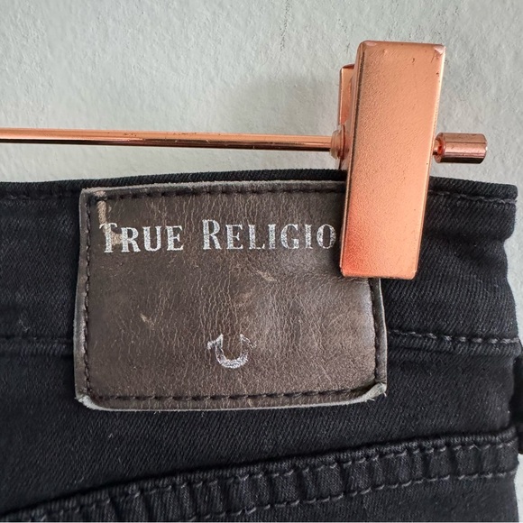 True Religion Jennie Curvy Skinny Jeans Black Diamond Size 29 - Picture 11 of 16